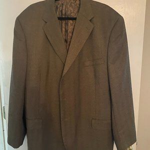 Dino Rosso Italia Mens Brown Blazer Sport Coat Size 48R